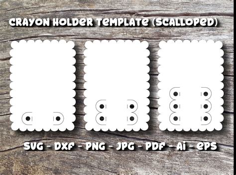 Free Crayon Holder Template